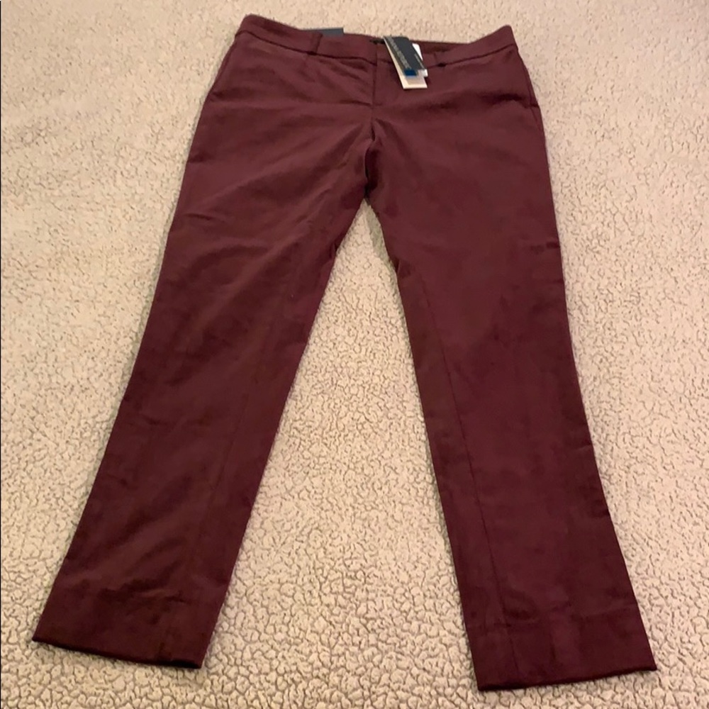 Womens NWT BR Sloan Stretch Velvet Pants Size 0